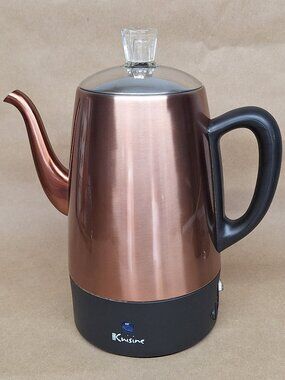 EURO CUISINE PER08 Stainless Steel Electric Coffee Percolator (Tested)